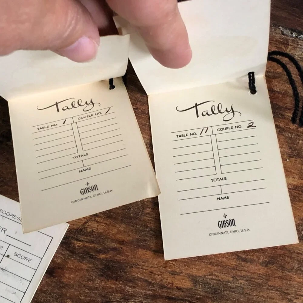 Vtg Bridge Tally Cards Lot 11 Poodle Dog‎ Bride Jokes 1960s Hallmark Gibson New